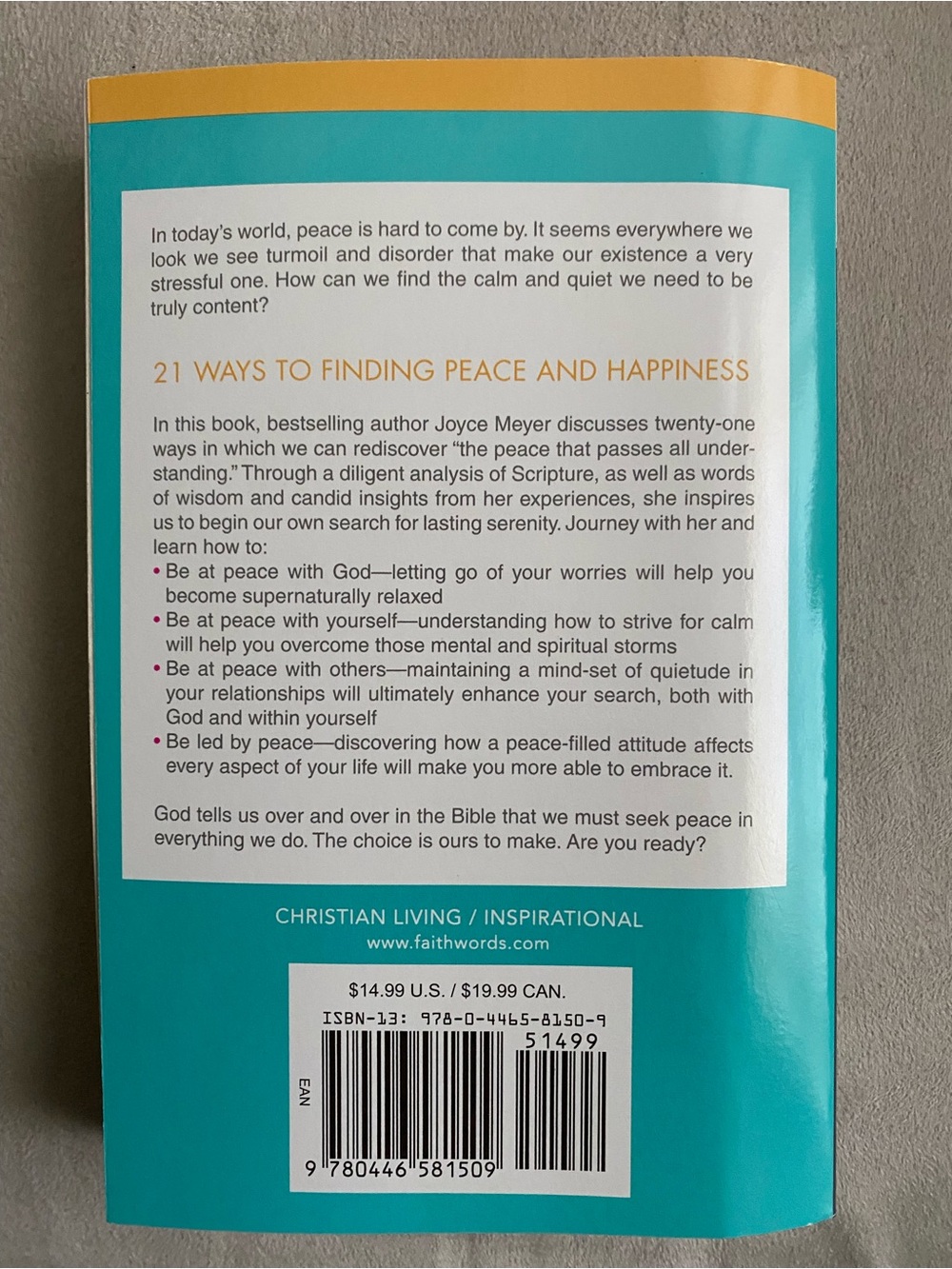 Joyce Meyer - 21 Ways to Finding Peace and Happiness - Picture 2 of 3
